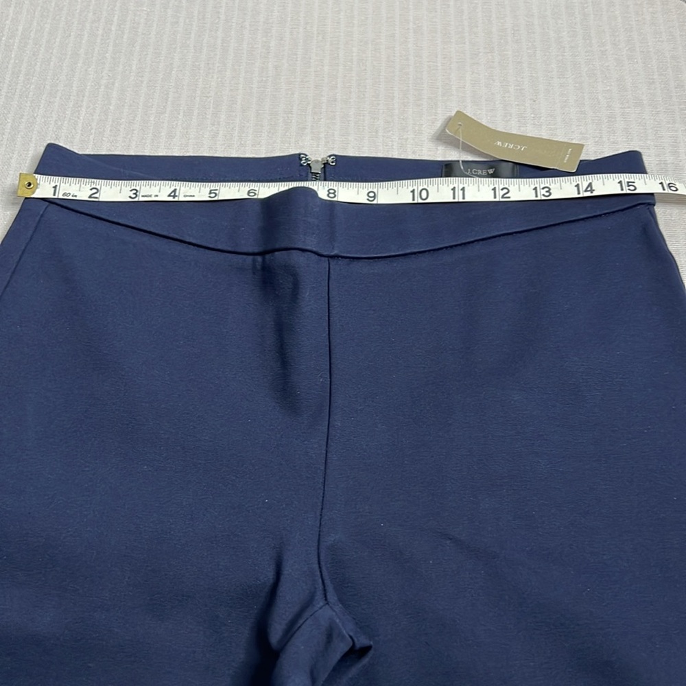 J.Crew Black Label Pixie Ponte Stretch Pants Size L NWT Navy Blue - Picture 6 of 12